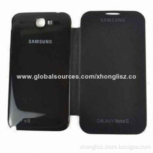 PC Cover with Leather Case for Samsung Galaxy Note II